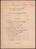 1940 Bp., Die Reichdeutsche Schule Budapest, Ihre Geschichte Und Ihr Aufbau 1908-1940, 14p - Unclassified