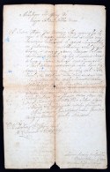 1829 Kézzel írt Levél Kisszántói Lányi Imre (1776-1858), Ung... - Ohne Zuordnung