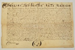 Cca 1800 Brandenburgi Katalin 1703-as Oklevelének Másolata Részben Magyar Nyelven, Fogaras... - Non Classificati
