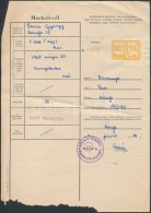 10 Db Marhalevél Az 1950-es évekbÅ‘l - Unclassified