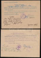 1945 Bp., Budapest Kerületi Elöljáróságai által Kiadott Igazolvány... - Unclassified