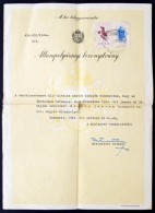 1944 Magyar állampolgársági Bizonyítvány Okmánybélyeggel, 28x24cm - Non Classificati