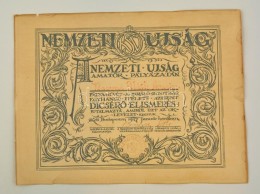 1927 Nemzeti újság ElismerÅ‘ Oklevele 32x24 Cm - Unclassified