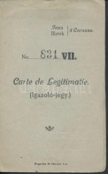 Cca 1920 Debrecen, Fényképes Személyazonossági Jegy - Non Classificati