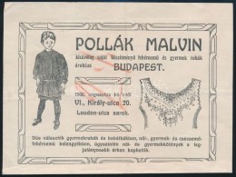 1909 Pollák Malvin Saját KészítményÅ± FehérnemÅ± és... - Non Classificati