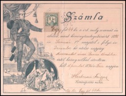 1895 Díszes Litografált KéményseprÅ‘ Számla / 1895 Ornamented Lithographic... - Non Classés