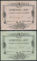 1878 Kassa, Két Kitüntetési  Jegy Szorgalom Miatt. Kitöltött - Ohne Zuordnung