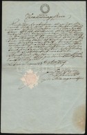 Ausztria 1829 Okmány 15kr Szignettával - Ohne Zuordnung