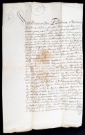 1803 Gömör Vármegye Latin NyelvÅ± Oklevele, Amelyben átírja A Szathmáry... - Unclassified