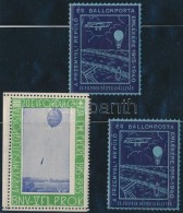 ** 1935 -1940 Przemysli Légiposta + Ballonposta FILPROK Levélzárók 2 Féle, 3 Db - Unclassified