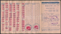 1954 SZTK Bélyeglap 208 Bélyeggel - Unclassified