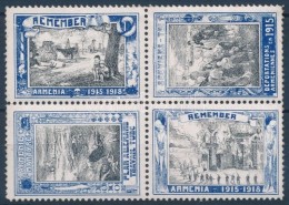 Örményország 1915-1918 4 Db Propaganda Levélzáró - Unclassified
