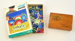 Retro Puzzle (nem EllenÅ‘rzött), Emlék Fa Doboz (ParádfürdÅ‘), Karcolással,... - Other & Unclassified