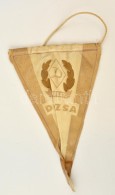 Cca 1950 Ujpest Dózsa SC Sportzászló, Megviselt állapotban, 21x13 Cm. - Sonstige & Ohne Zuordnung