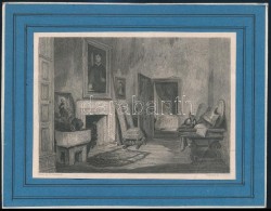 Cca 1840-1880 G.Cattermole - J.Lewis: SzobabelsÅ‘, Rézmetszet, Kartonra Kasírozva, 10x14 Cm - Estampes & Gravures