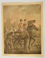 Cca 1880 Olvashatatlan Jelzéssel: Bem és PetÅ‘fi, Színezett Rézmetszet, 37x28 Cm - Prints & Engravings