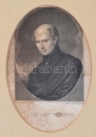Cca 1836 Karl August Schwerdgeburth (1785-1878): Kölcsey Ferenc (1790-1836), Acélmetszet, Jelzett A... - Stiche & Gravuren