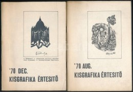 Vegyes Ex Libris Szakirodalom Tétel: A Kisgrafikai ÉrtesítÅ‘ Lapszámai,... - Altri & Non Classificati