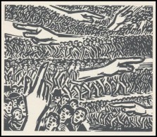 Frans Masereel (1889-1972): Útmutatás. Fametszet, Papír, Jelzett A Fametszeten, 11×13 Cm - Other & Unclassified