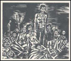 Frans Masereel (1889-1972): ÉhezÅ‘k. Fametszet, Papír, Jelzett A Fametszeten, 11×13 Cm - Other & Unclassified