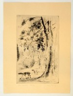 Láng Rudolf (1904-1991): Åszi Napsütés. Rézkarc, Papír, Jelzett, 29×18 Cm - Other & Unclassified