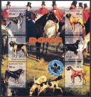 ** Kirgízia 2001 Kutyák 6 értékes Kisív - Other & Unclassified