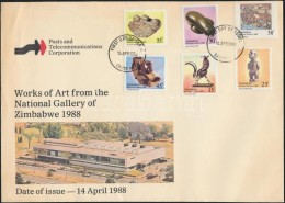 1988 Nemzeti Galéria Mi 378-383 FDC - Other & Unclassified