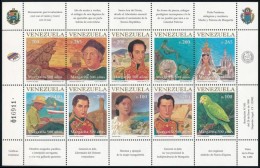 ** 1998 Margarita-sziget Felfedezésének 500. évfordulója Kisív Mi 3187 - 3196 - Sonstige & Ohne Zuordnung