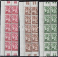 ** 1965 Karácsony Sor ívsarki 10-es Tömbökben Mi 487-489 - Altri & Non Classificati