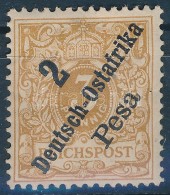 * Kelet-Afrika 1896 Mi 6e Több Falcnyom / More Hinge Remainders. Certificate: Jäschke-Lantelme - Altri & Non Classificati