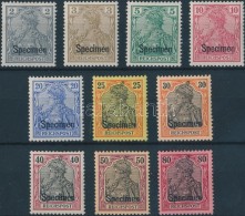 ** 1900 Mi 53SP-62SP Specimen Sorozat / Set Certificate: Zierer - Altri & Non Classificati