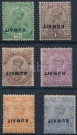 * 1923 7 Klf Forgalmi Fordított Felülnyomással Mi 1-4, 6-7 With Inverted Overprint - Sonstige & Ohne Zuordnung