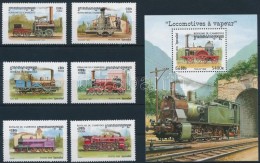 ** 1999 Mozdonyok Sor Mi 1899-1904 + Blokk 249 - Altri & Non Classificati