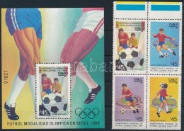 ** 1987 Junior Labdarúgó VB ívszéli Négyestömb 1179 - 1182 + Blokk Mi 5 - Other & Unclassified