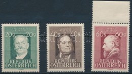 ** 1948 Híres Emberek Sor Mi 855-857 - Sonstige & Ohne Zuordnung