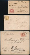 1867-1871 3 Db Levél 2kr és 5kr Bérmentesítéssel - Altri & Non Classificati