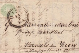1864 Mi 25 Helyi Levélen / On Local Cover 'WIEN' - Other & Unclassified
