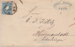 1859 Mi 15 II Bérmentesített Levél 'PRAG B. H.'- Herrmanstadt - Autres & Non Classés