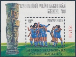 ** 1986 Labdarúgó VB Ajándék Blokk (18.000) / Mi Block 183 Present Of The Post - Other & Unclassified