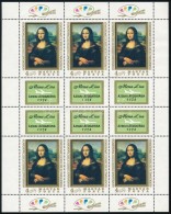 ** 1974 Mona Lisa Teljes ív (13.000) - Autres & Non Classés