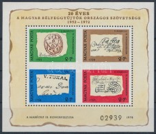 ** 1972 Bélyegnap (45.) Blokk Hátoldalán 'A MAGYAR POSTA AJÁNDÉKA' Felirattal - Altri & Non Classificati