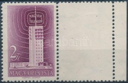 ** 1958 Televízió (I.) Jobb Oldali üres MezÅ‘vel B Fogazással (8.000) - Altri & Non Classificati