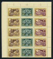 ** 1957 Bélyegnap Teljes ív Hajtva (10.000) / Mi 1501-1502 Complete Folded Sheet - Autres & Non Classés