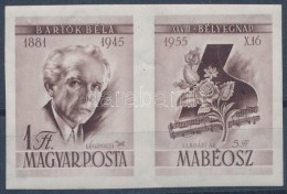 ** 1955 Bélyegnap (28) Vágott Jobb Szelvényes Bélyeg (10.000) - Other & Unclassified