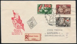 1952 Május 1. (III.) Sor Ajánlott FDC-n - Other & Unclassified