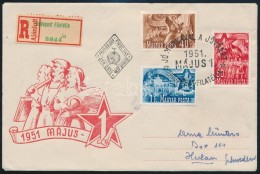 1951 Május 1. (II.) Sor Ajánlott FDC-n - Other & Unclassified