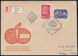 1951 Magyar-szovjet Barátság Sor Ajánlott FDC-n - Other & Unclassified