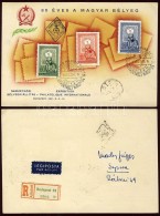 1951 80 éves A Magyar Bélyeg Sor Légi Ajánlott Emléklap FDC-n (4.500++) - Other & Unclassified