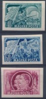 ** 1951 Nagy Októberi Szocialista Forradalom (II) Vágott Sor (10.000) - Other & Unclassified