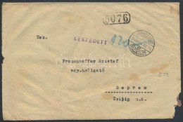 1945 Készpénzes Levél Sopronba 'NAGYMÁNYOK' - Other & Unclassified